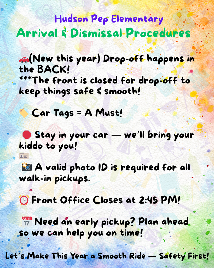 Arrival & Dismissal Procedures