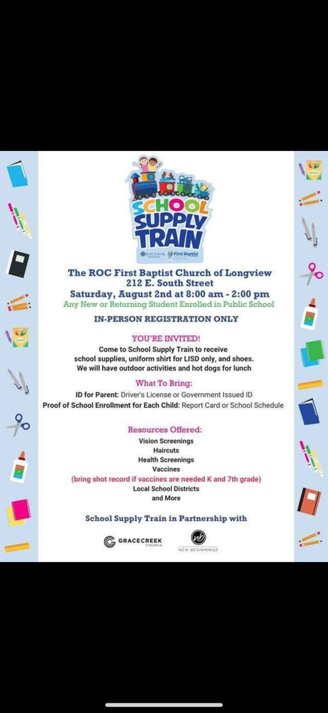 School Supply Train