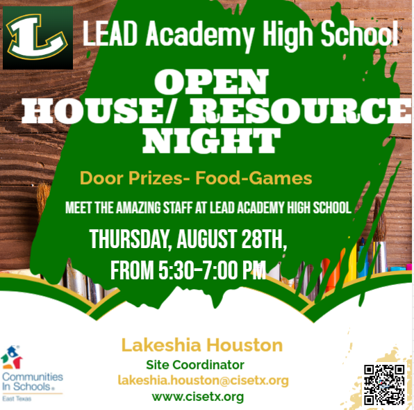 LEAD Open House and Community Resource Night