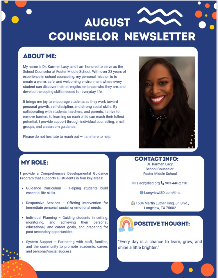 Meet our Counselor Dr. Lacy