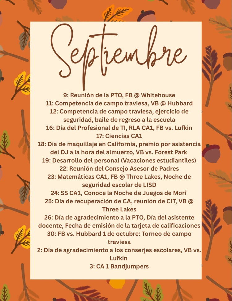 September Dates SPAN