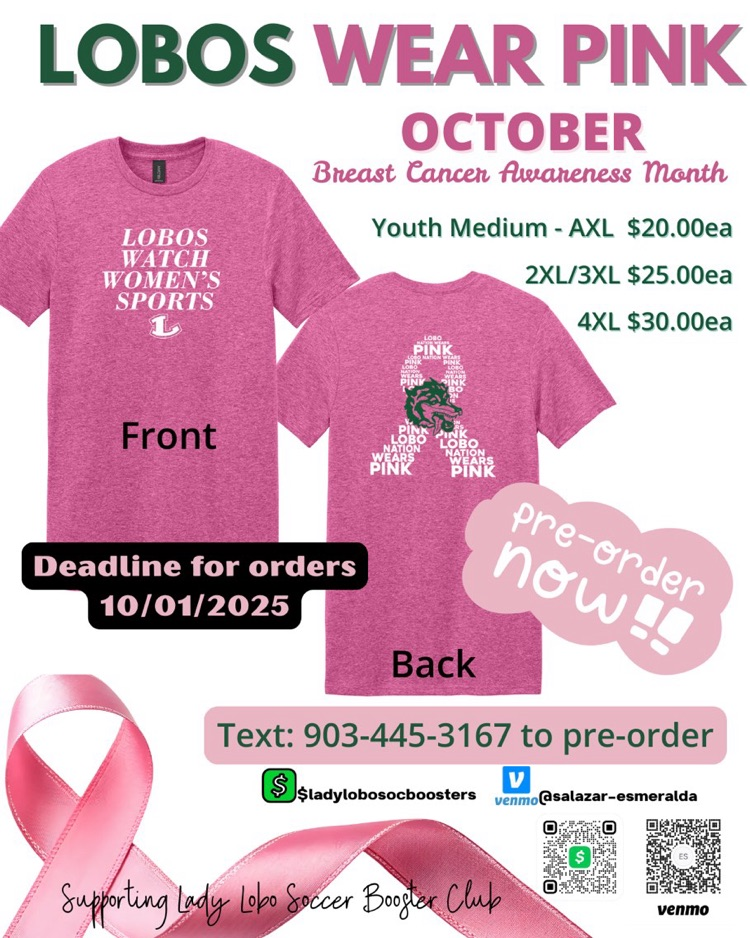 lady lobos wear pink