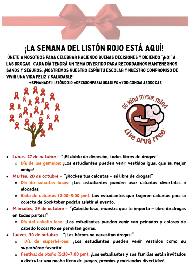 Red Ribbon Week Spanish