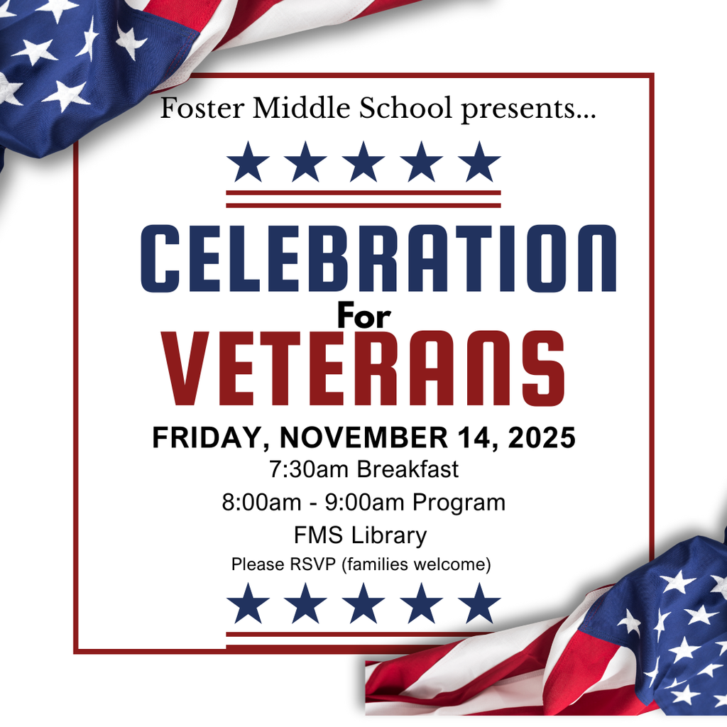 Veteran's Day Invitation for Friday, November 14th, 2025. Must RSVP on link