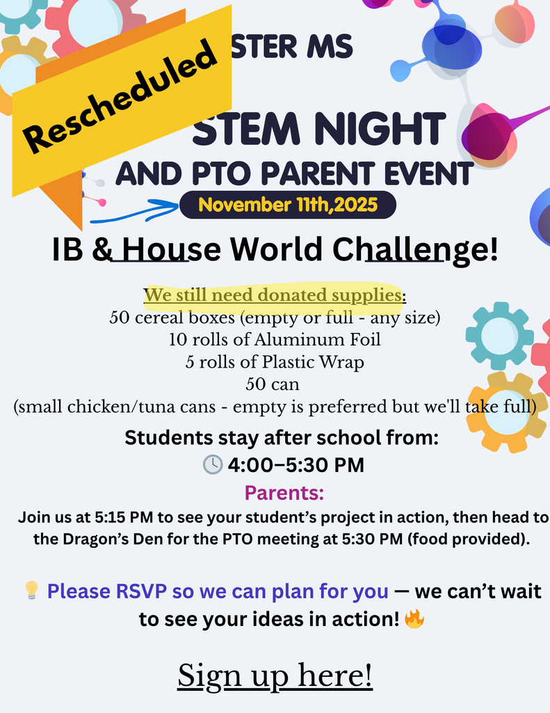 Rescheduled STEM & PTO Night!