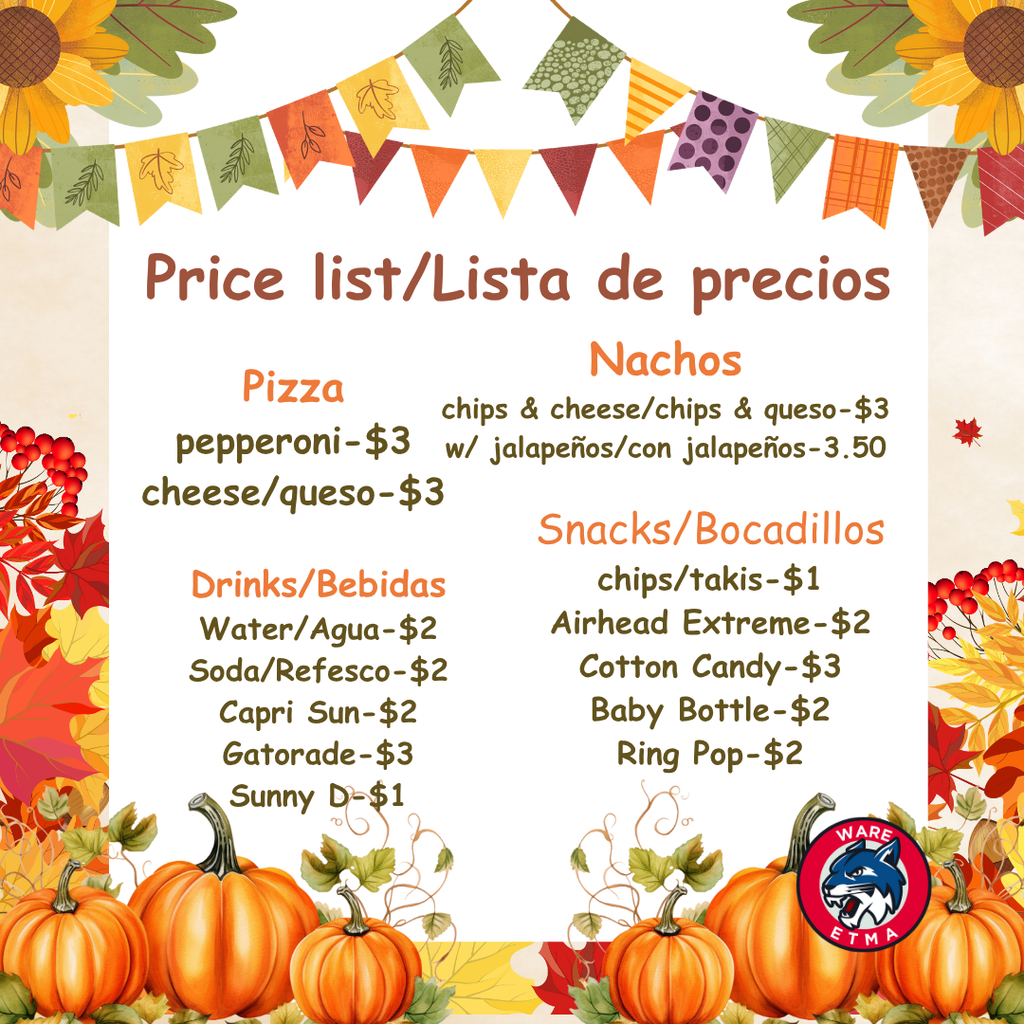 Announcements/Anuncios