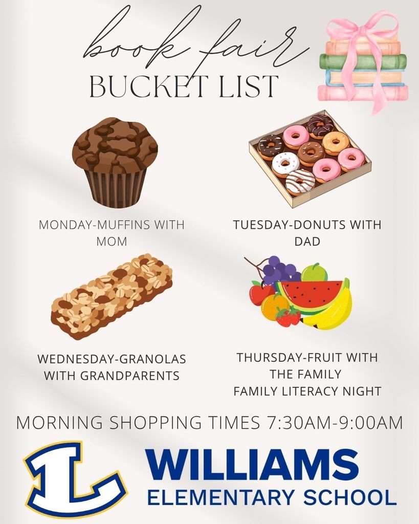 Book Fair Bucket List!