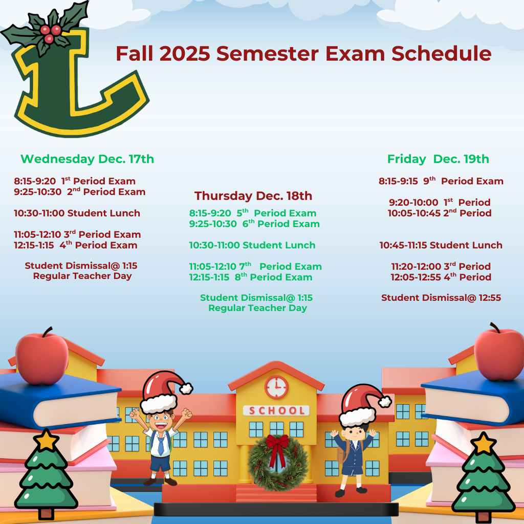 2025 Semester Exam Schedule