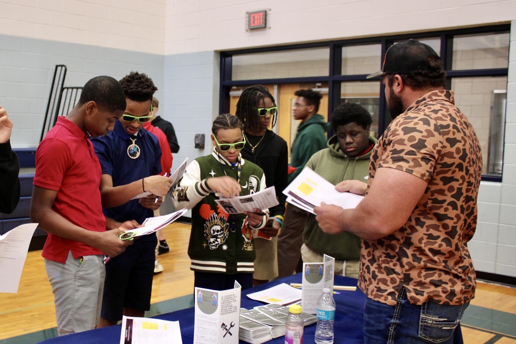 Students with plumber