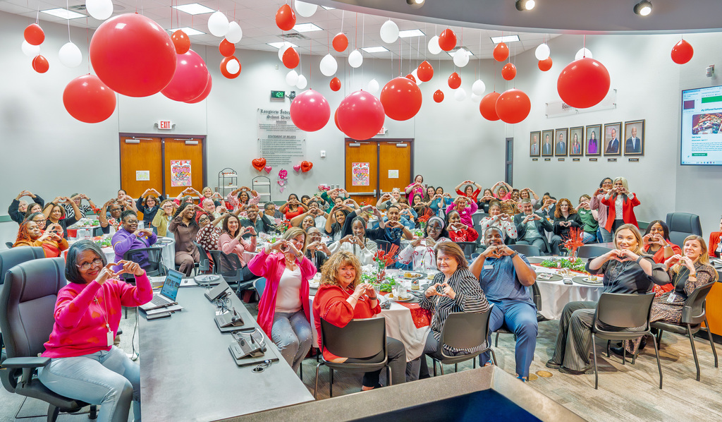 counselors all showing hearts