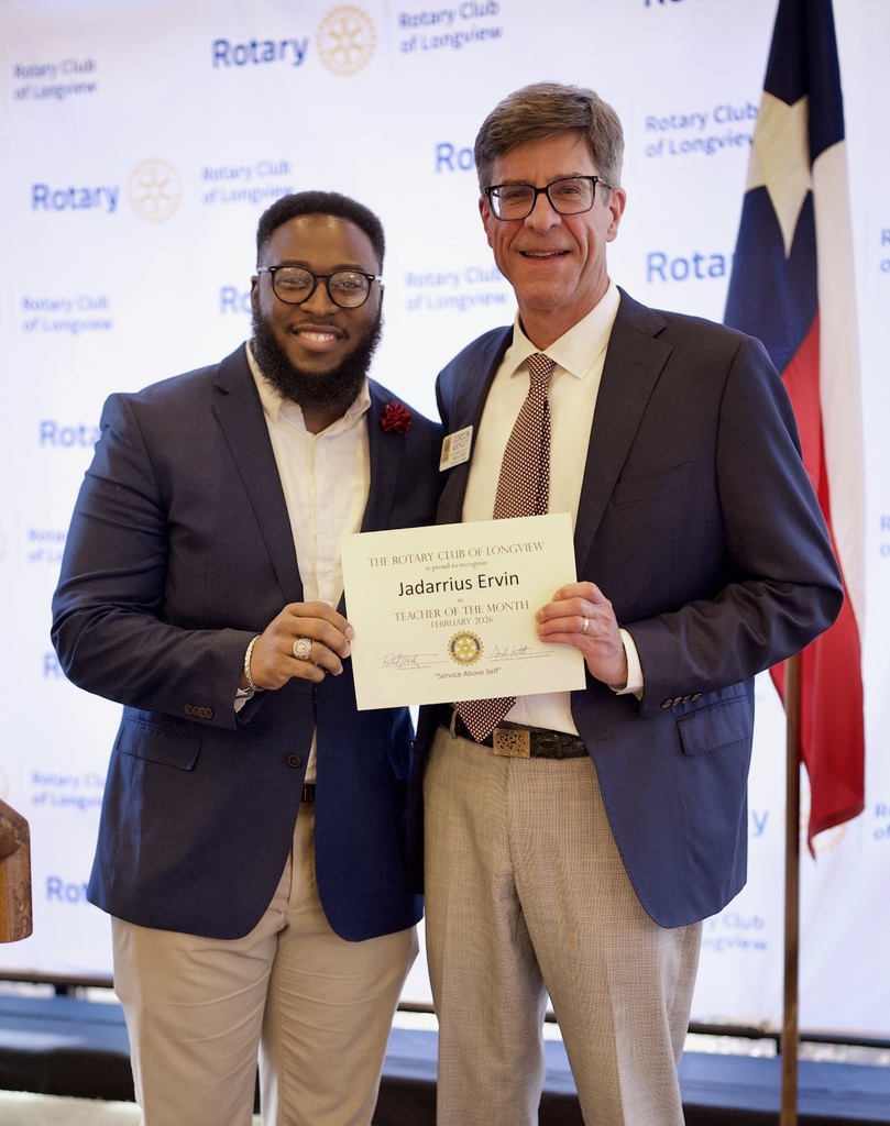 teacher with rotary club