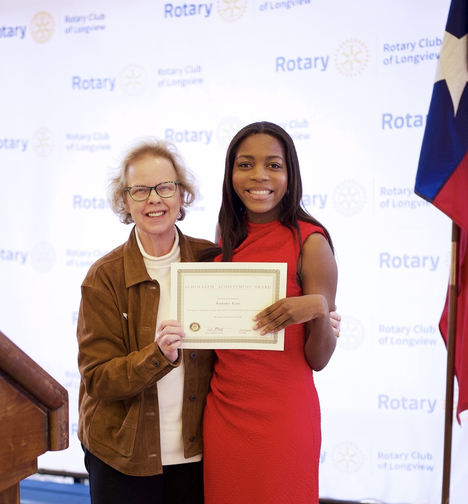student with rotary club