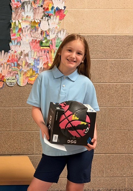 Photos of students with their prizes