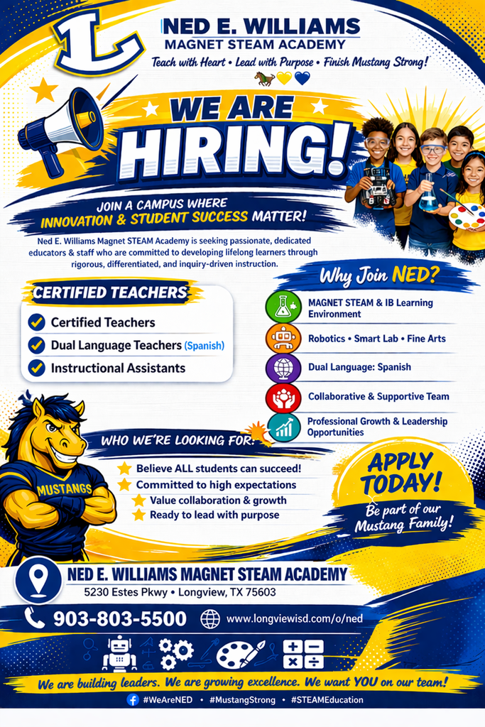 Ned E. Williams is now hiring!