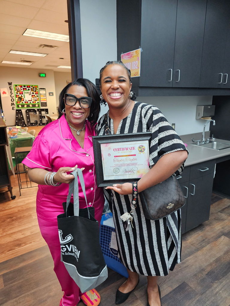 Ms. Taylor with our Supe Dr. Sheppard