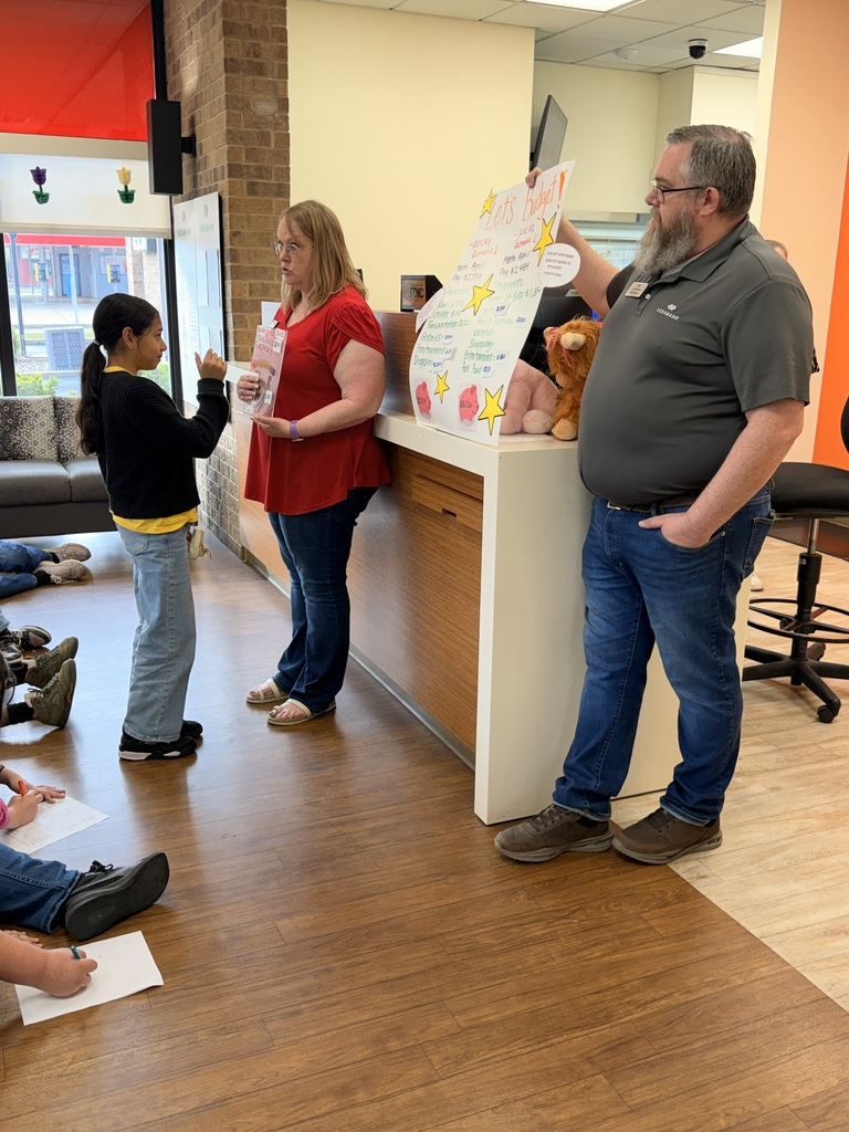 Ned E. Williams 5th Grade Students at Vera Bank Learning About Financial Literacy