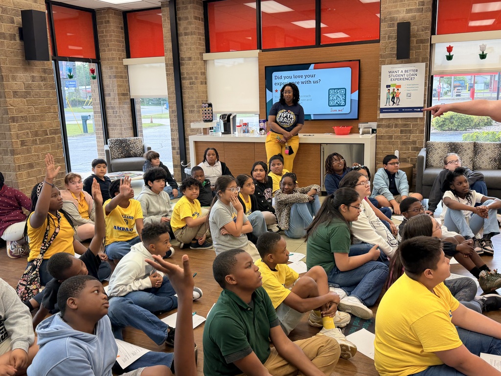 Ned E. Williams 5th Grade Students at Vera Bank Learning About Financial Literacy
