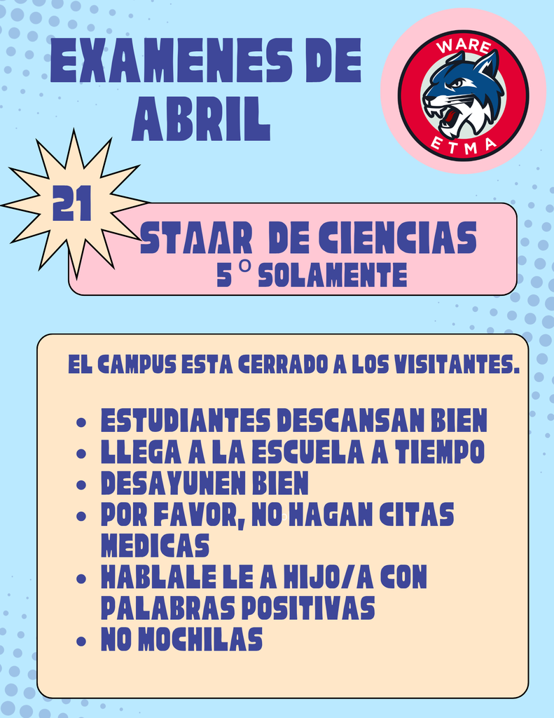 Announcements/Anuncios