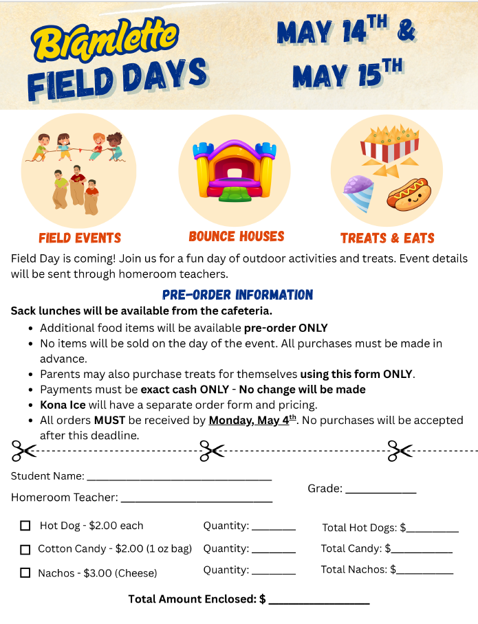 Field Day Preorder Form English