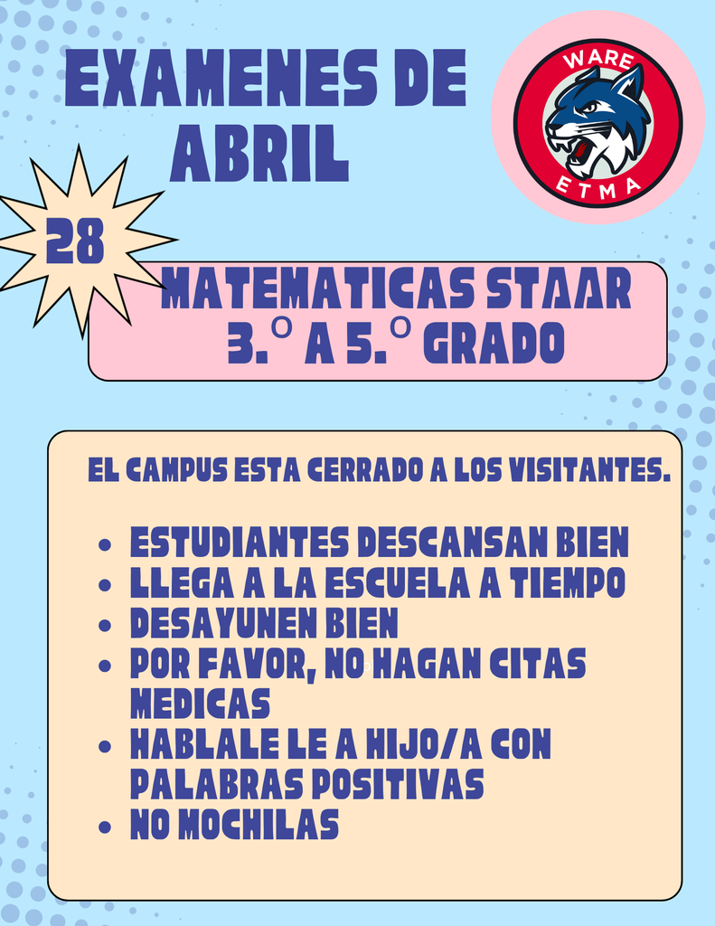 Announcements/Anuncios