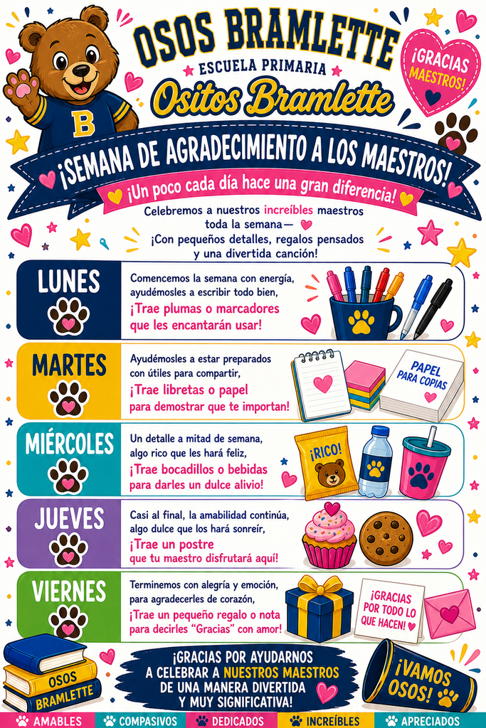 Spanish Teacher Appreciation Flyer. See post for details.