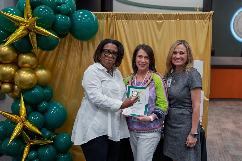 ACE Award Spotlight: Congratulations to Shannin Starrett, one of Longview ISD’s May 2026 ACE Award honorees!  Thank you for representing Achievement, Customer Service, and Excellence every day!
