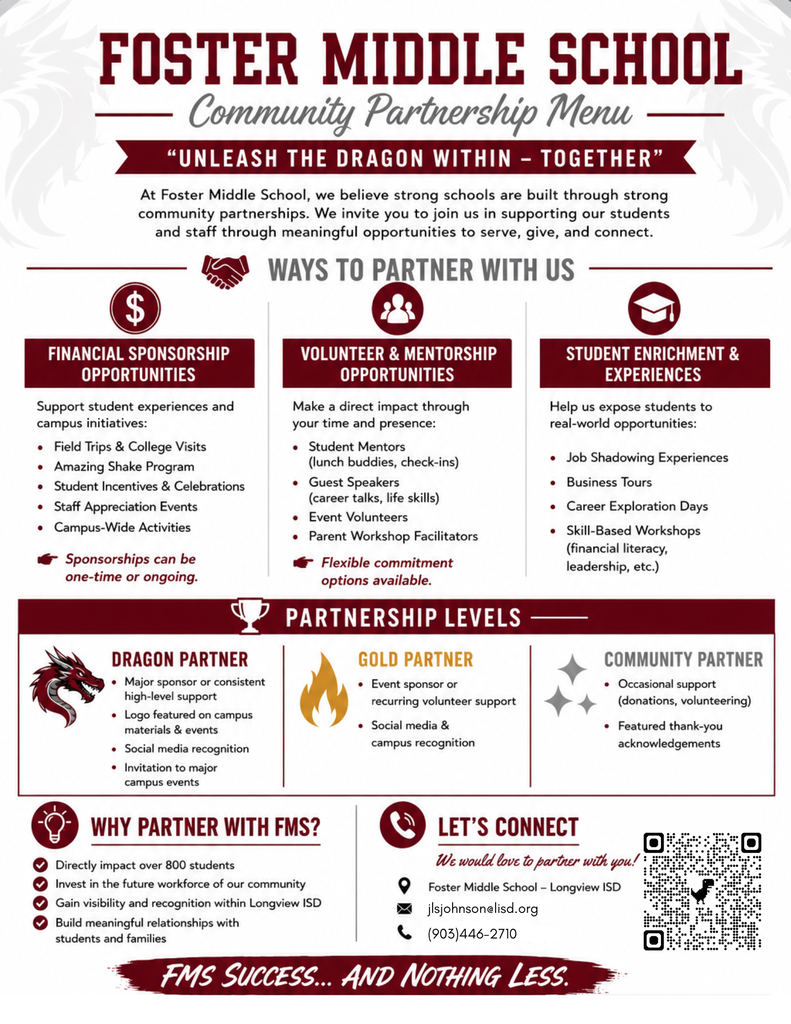 Community Partnership Menu