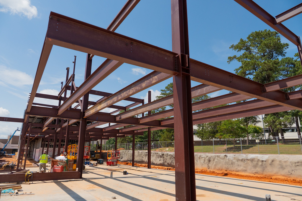 Construction of the new Career and Technology Education center at Longview High School