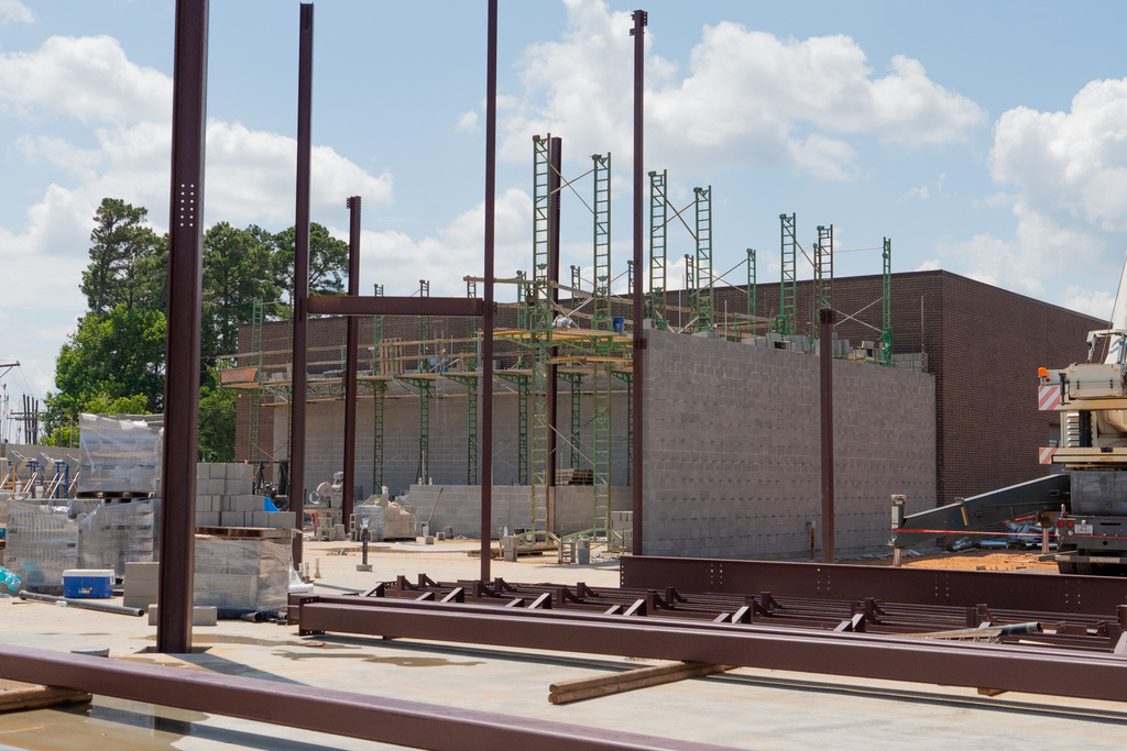 Construction of the new Career and Technology Education center at Longview High School