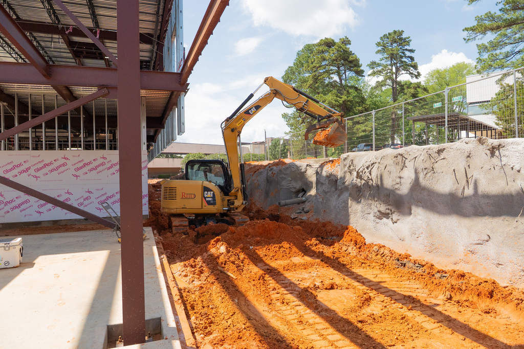 Construction of the new Career and Technology Education center at Longview High School