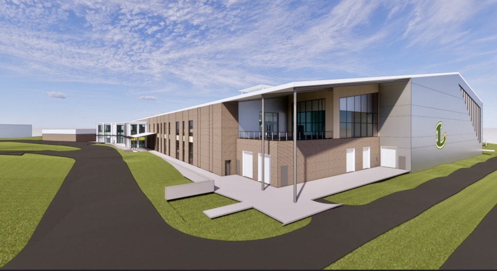 Rendering of the new Multipurpose Building