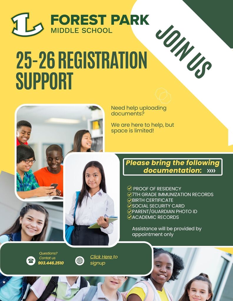 Registration by appointment