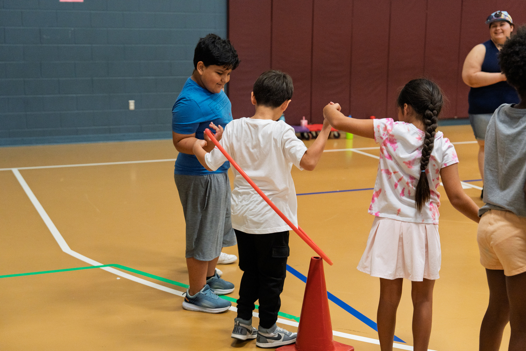 kids holding hands