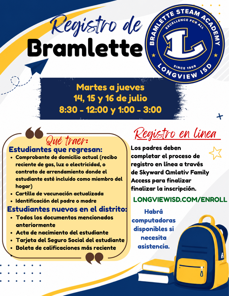 Spanish Registration flyer. See text in post.
