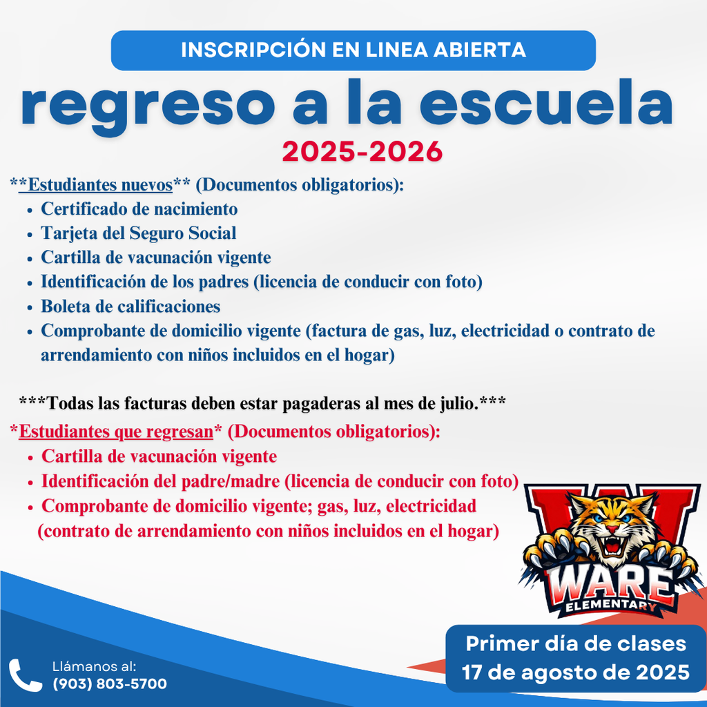 Announcements/Anuncios