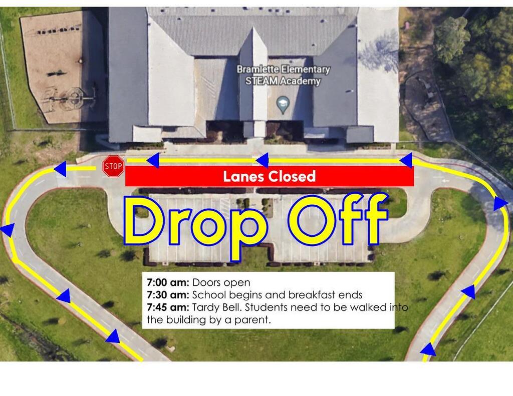 How drop off works in the morning