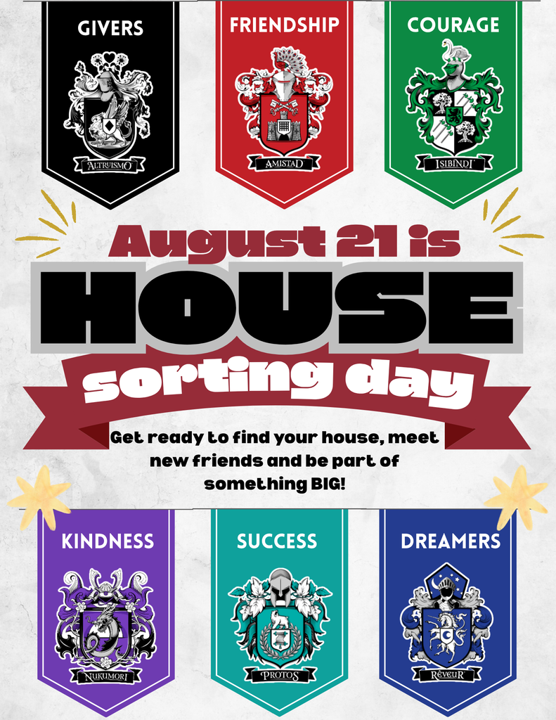 House Sorting Day flyer for Foster Middle School set for August 21.