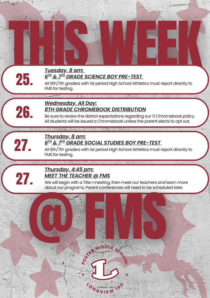 This week at FMS (8/24)