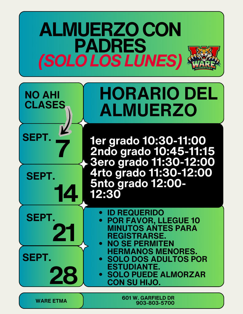 Announcements/Anuncio