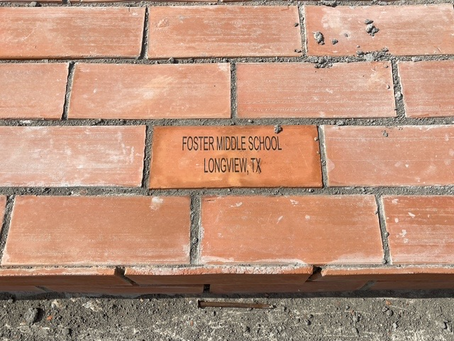Foster Middle School brick at the Pearl House in Ghana