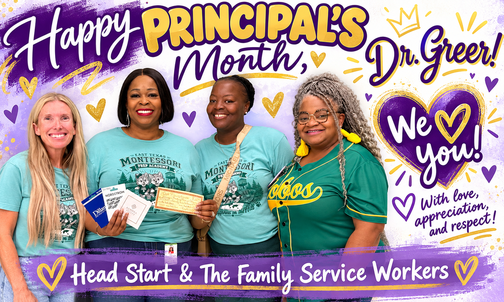 Happy Principal's Month. Dr. Greer!