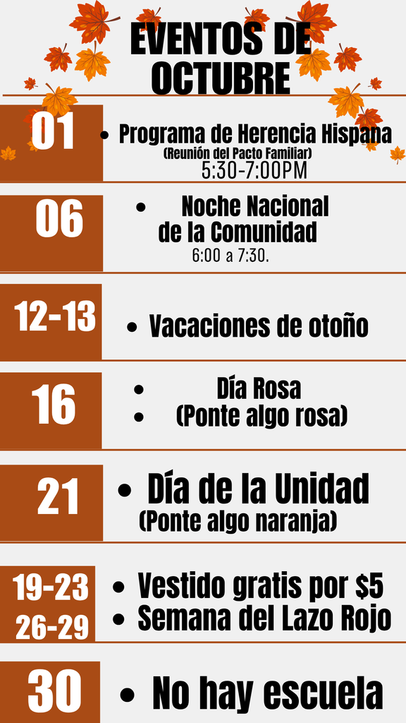 Announcements/Anuncio