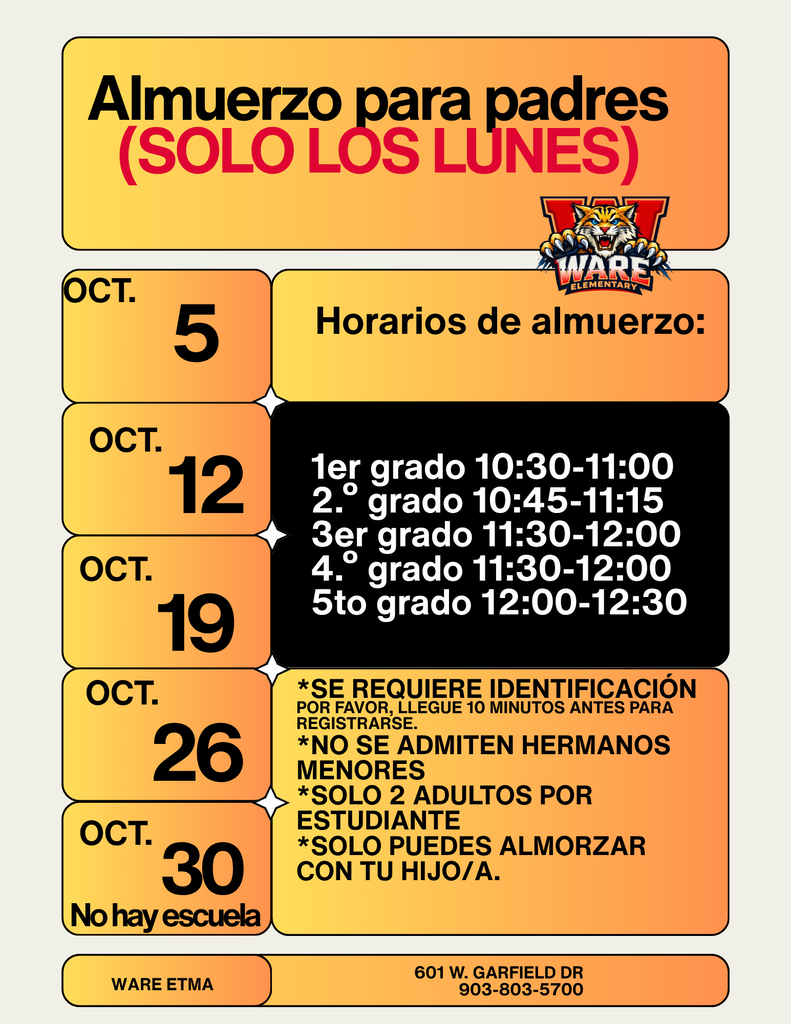 Announcements/Anuncio