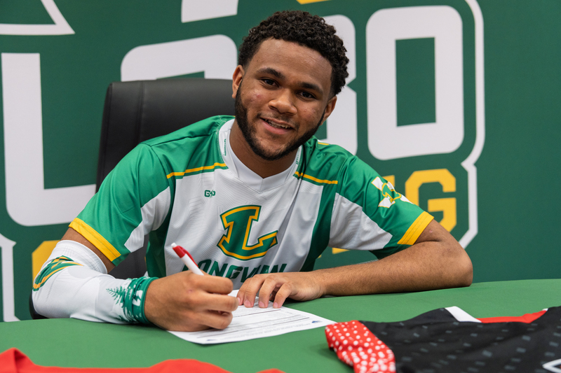 student signing