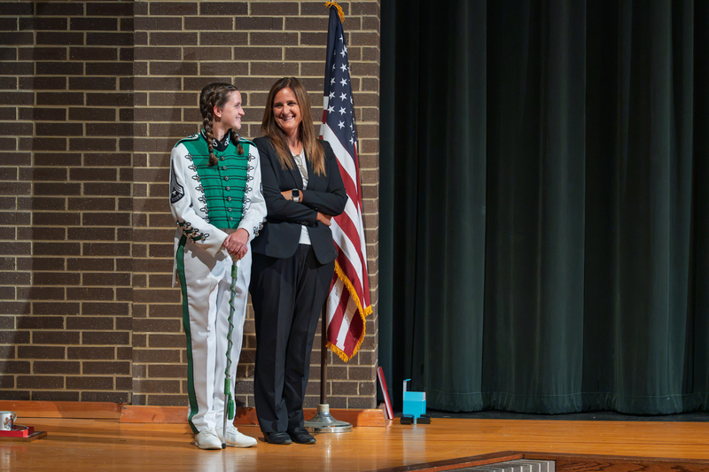Rhonda with student