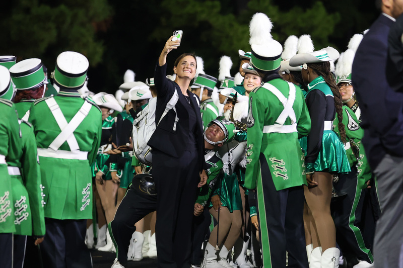 Band Director with Students