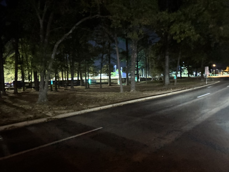 Side view of Longview High Fence lights on the Loop 281 