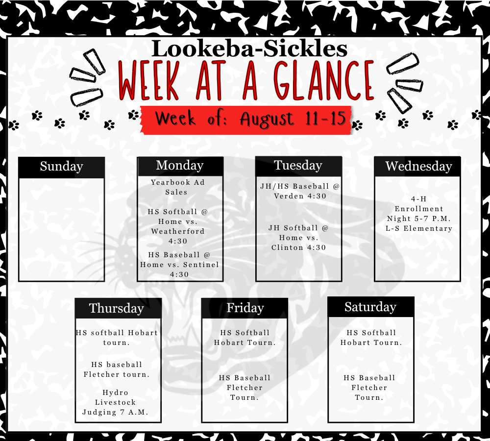 Week at a Glance