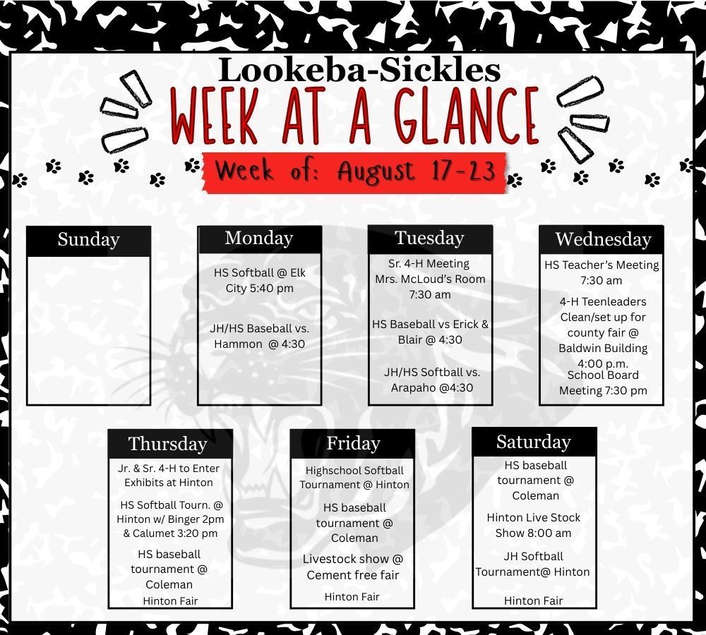 Week at a Glance