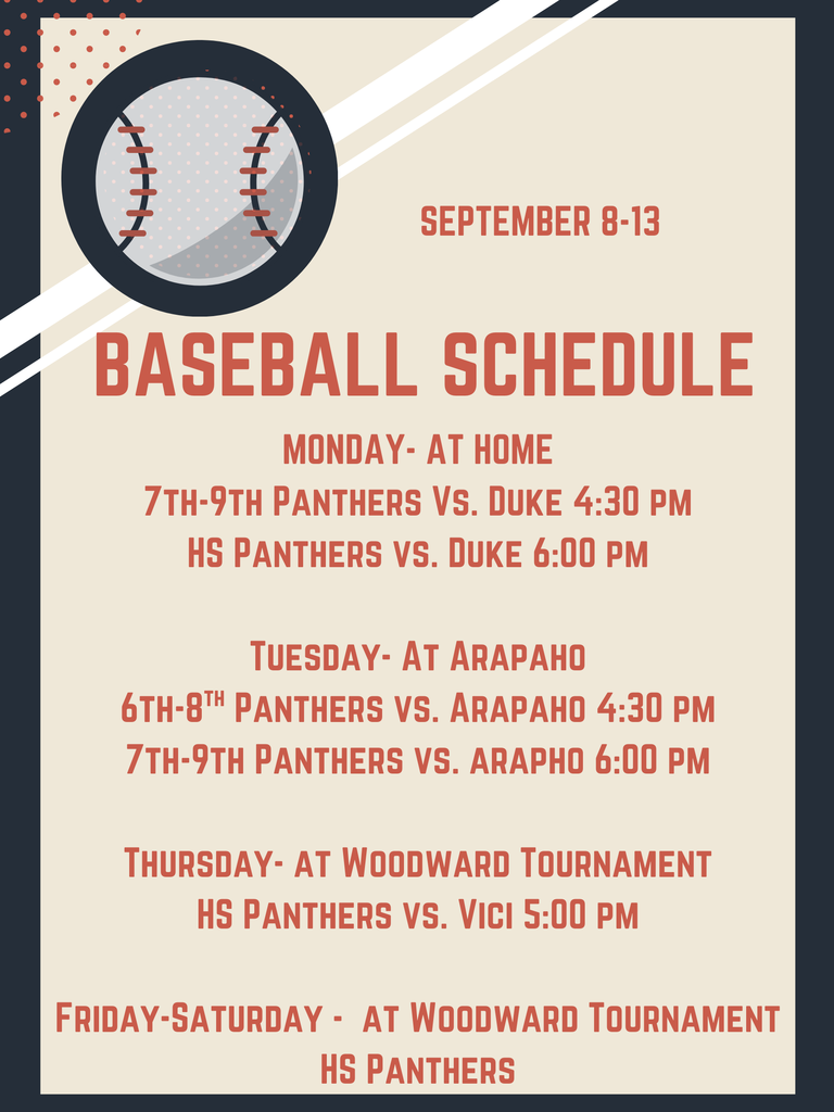 BASEBALL schedule